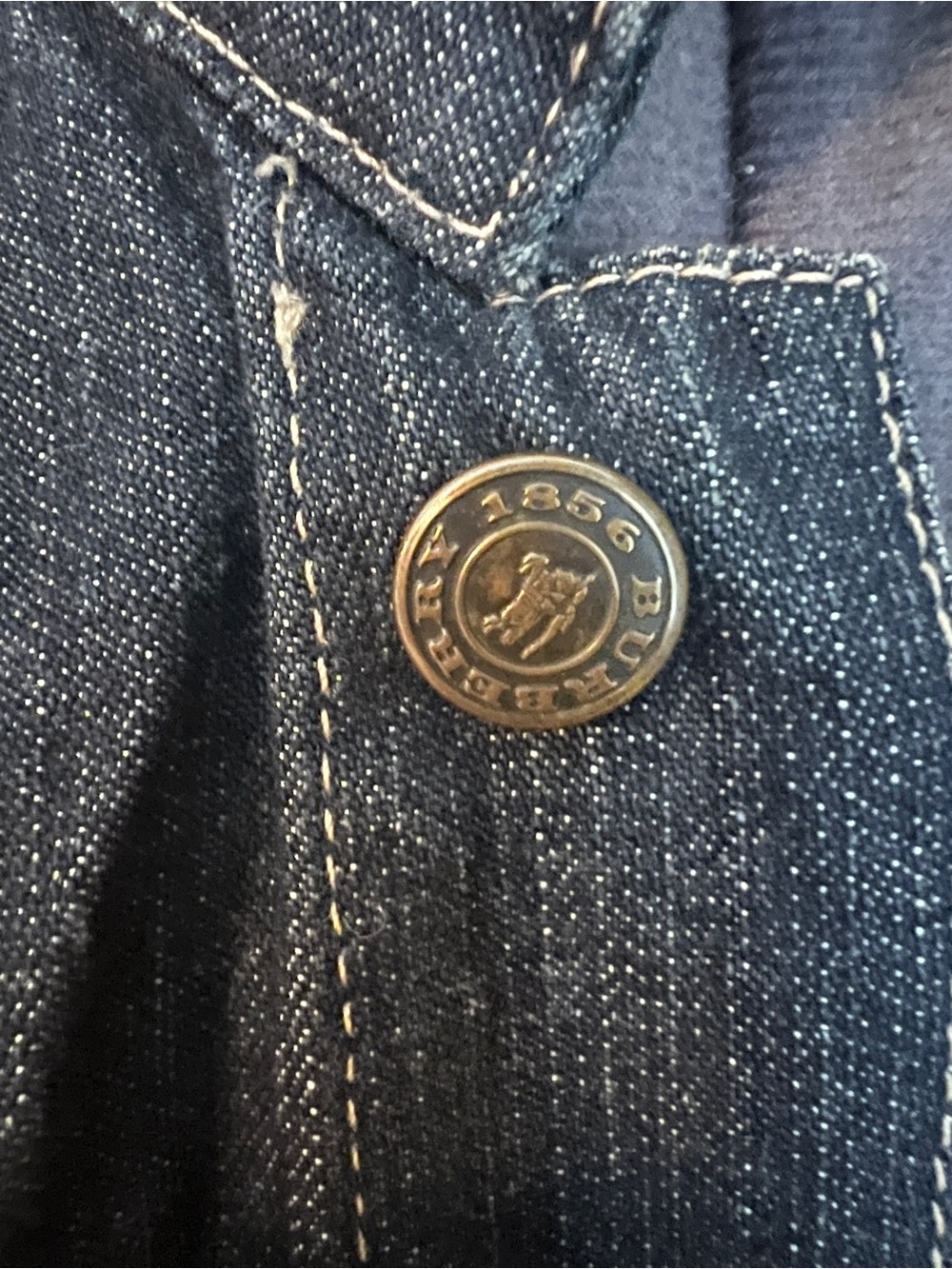 Burberry Denim Jean Jacket-XL - Picture 9 of 10